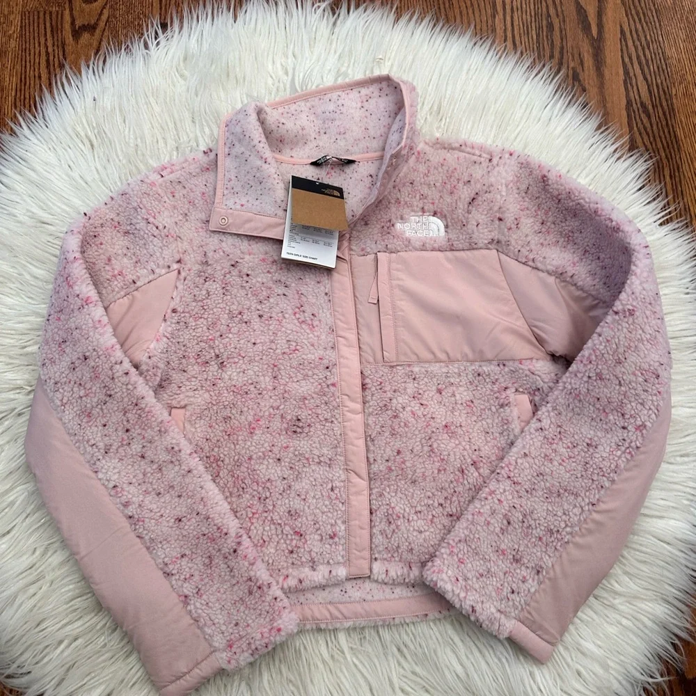 The North Face Pink Fleece Jacket Teen size XXL‎ 18/20 NWT